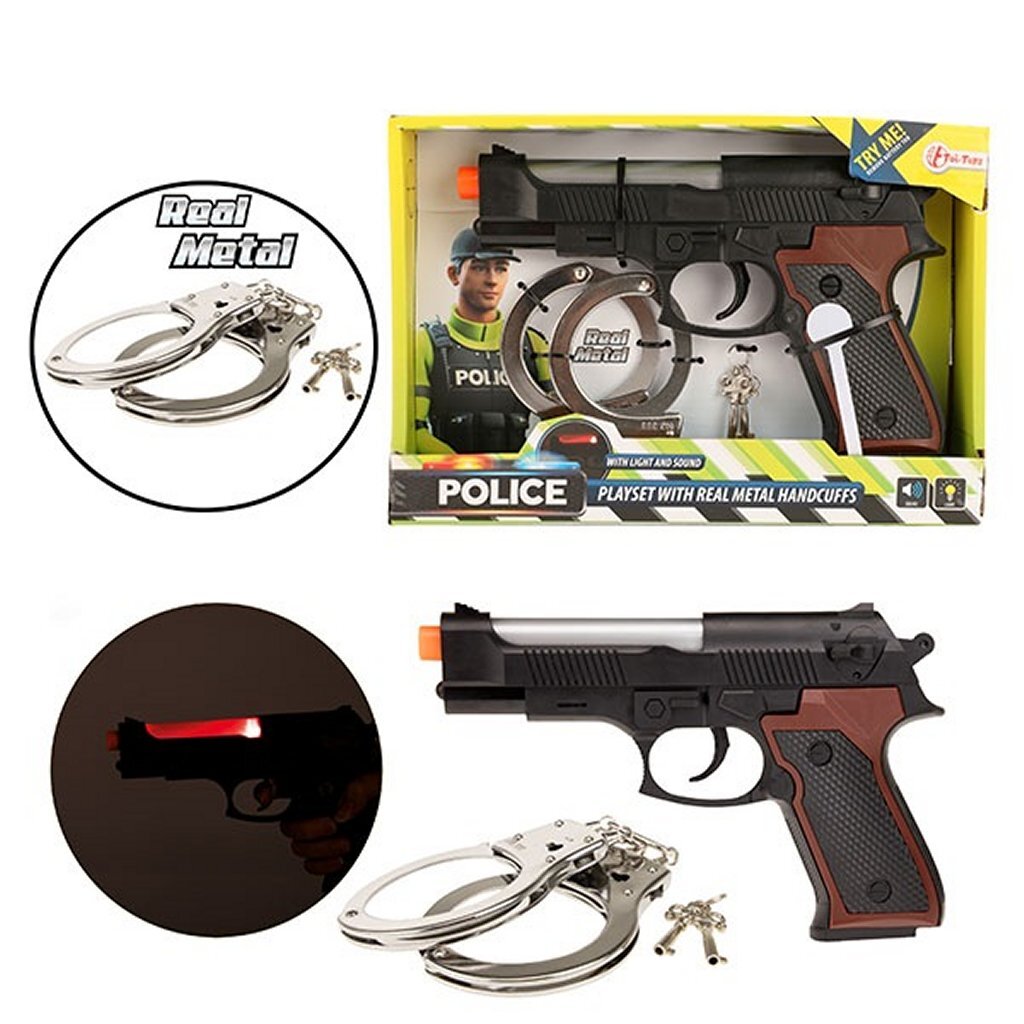 TOI-TOYS POLICE Play Set with Light and Sound