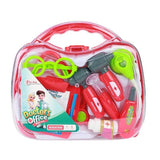 TOI-TOYS LÆGTORER Sætter med STETHOSCOPE I CASE, 8DLG.