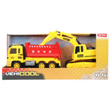 Toi-Toys Trucks Tilt LKW mit Bagger-Lichtgeräusch