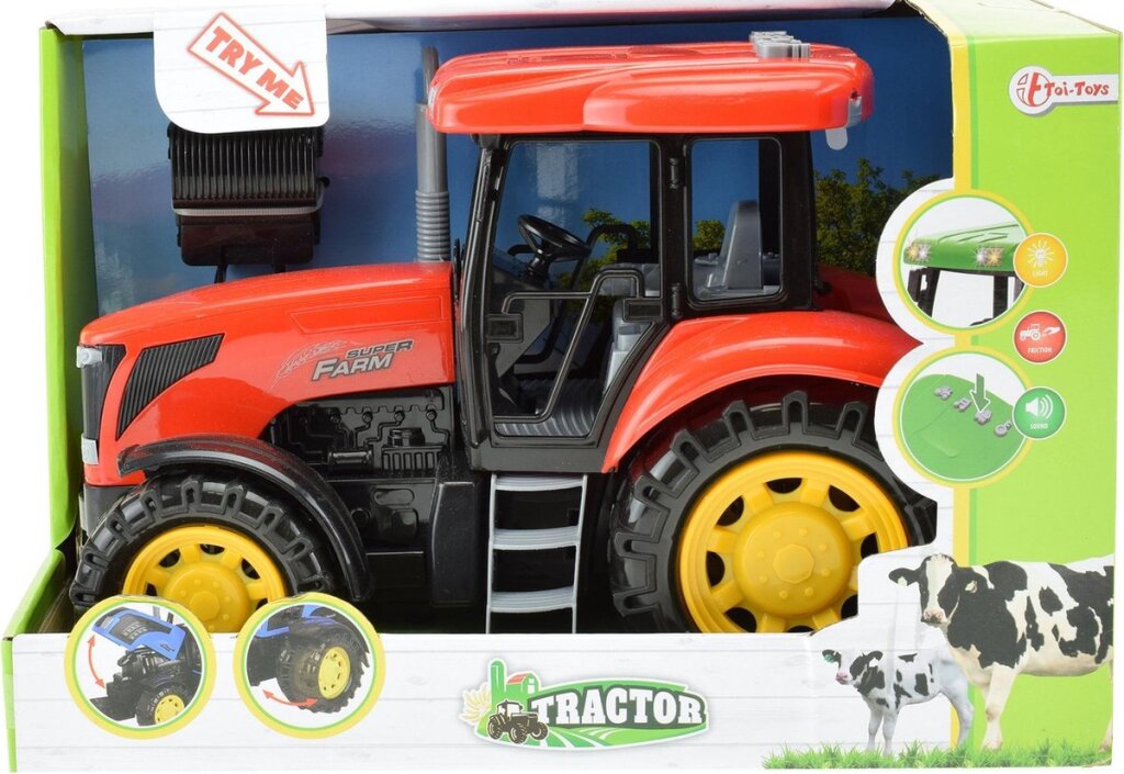 Toi-toys Tractor Red con luce e suono