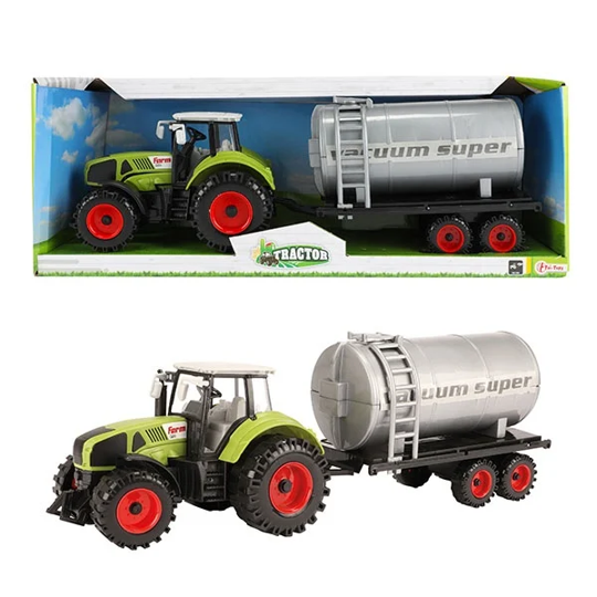 Tractor tractor met watertank groen 20cm