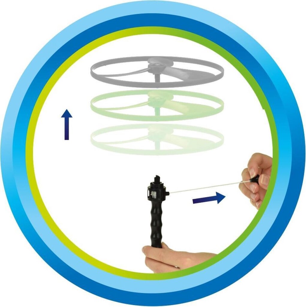 Toi-leys toi-legetøj Flyvende skiver luft 12 cm grøn rød 3-delt