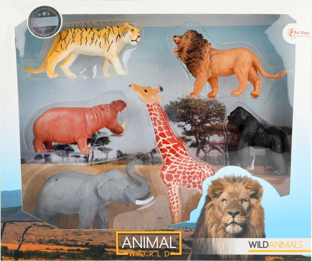 Animal World Wild Animals Elephant Leeuw Tiger Gorilla Giraffe Hippo