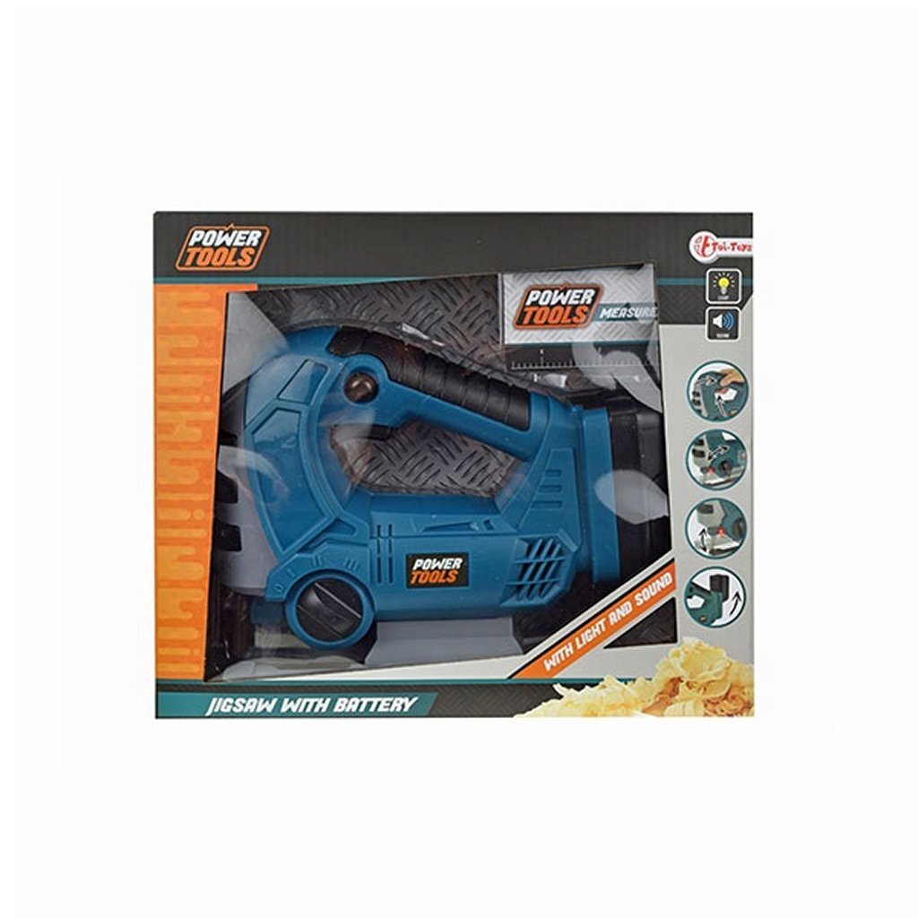 Power tools decoupeerzaag + licht en geluid