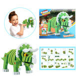 TOI-TOYS Craft Puzzle Tricera Junior 25.8 cm verde 59 piezas