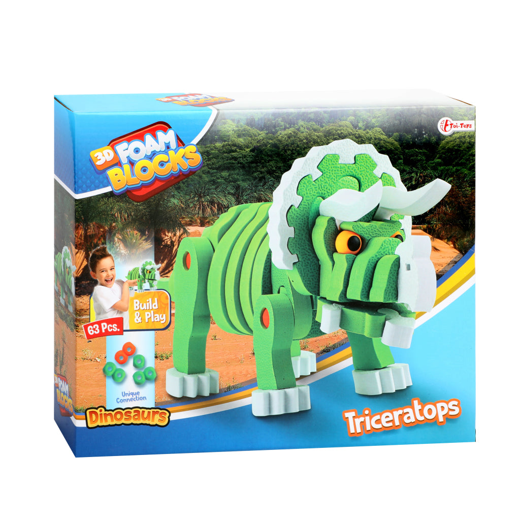 TOI-TOYS Craft Puzzle Tricera Junior 25.8 cm verde 59 piezas