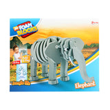 TOI-TOYS 3D Puzzle Elephant Junior 31,5 cm pianka szara 75-częściowa