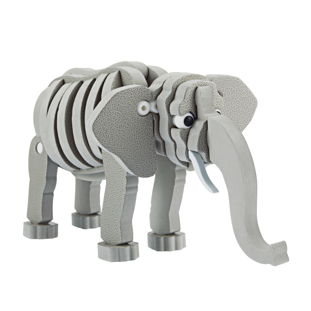 Toi-Toys 3D-Puzzle Elefant Junior 31,5 cm Schaumgrau 75-teilig