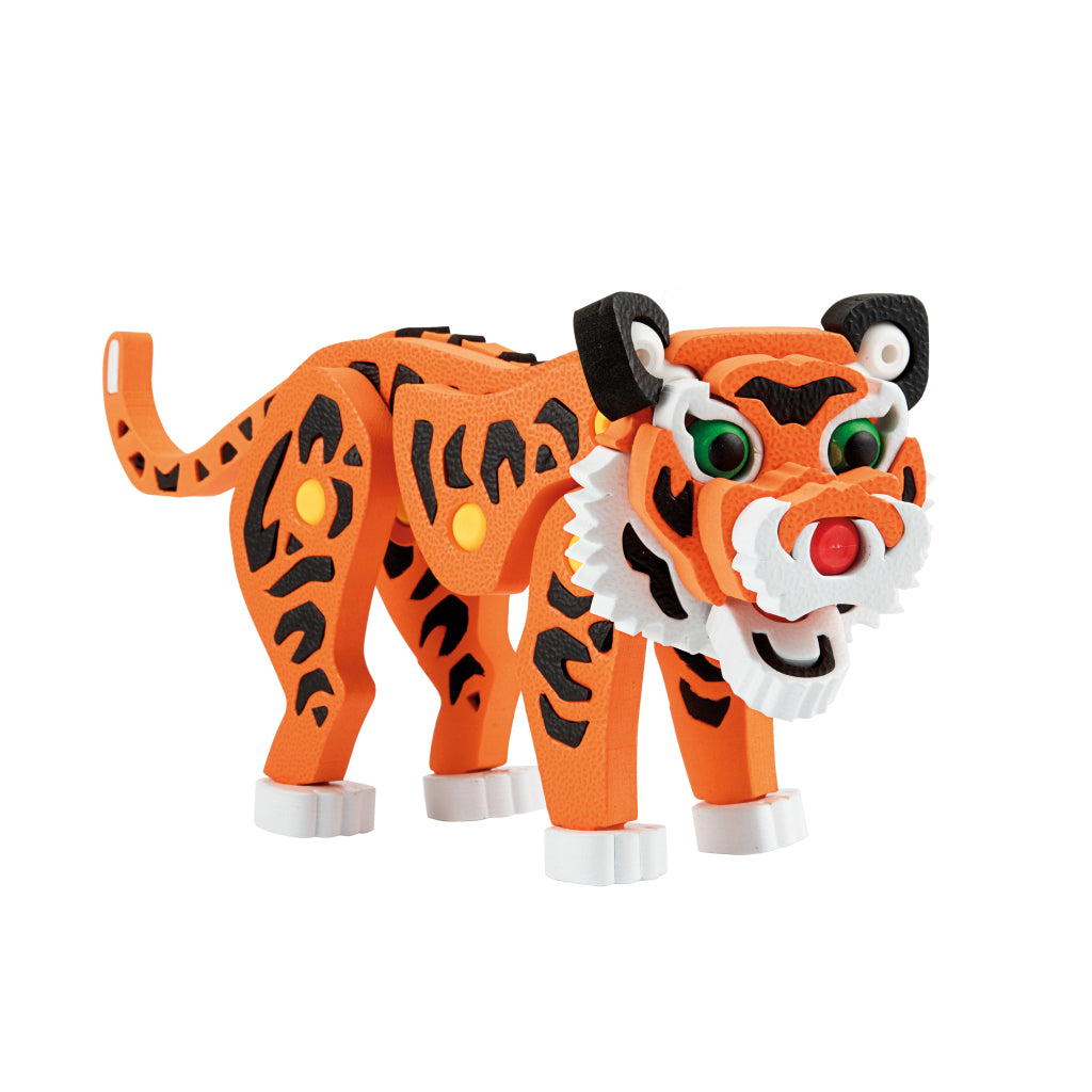 Toi-Toys 3D Puzzle Tiger Junior 31.5 cm Foam Orange 121-piece