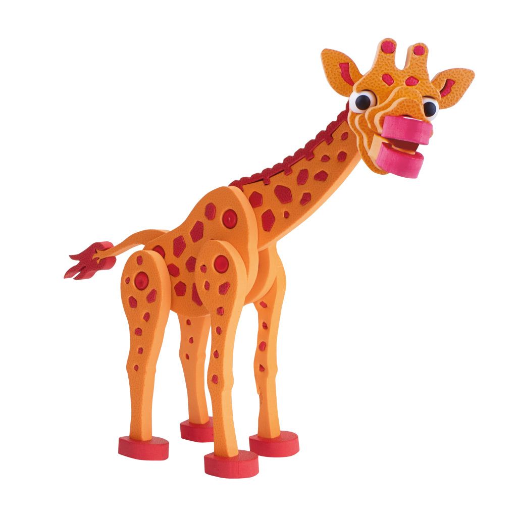 TOI-TOYS 3d Puzzle Giraffe junior 31,5 cm mousse orange 104 pièces