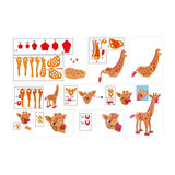 TOI-TOYS 3D Puzzle Giraffe Junior 31,5 cm skum orange 104-delt