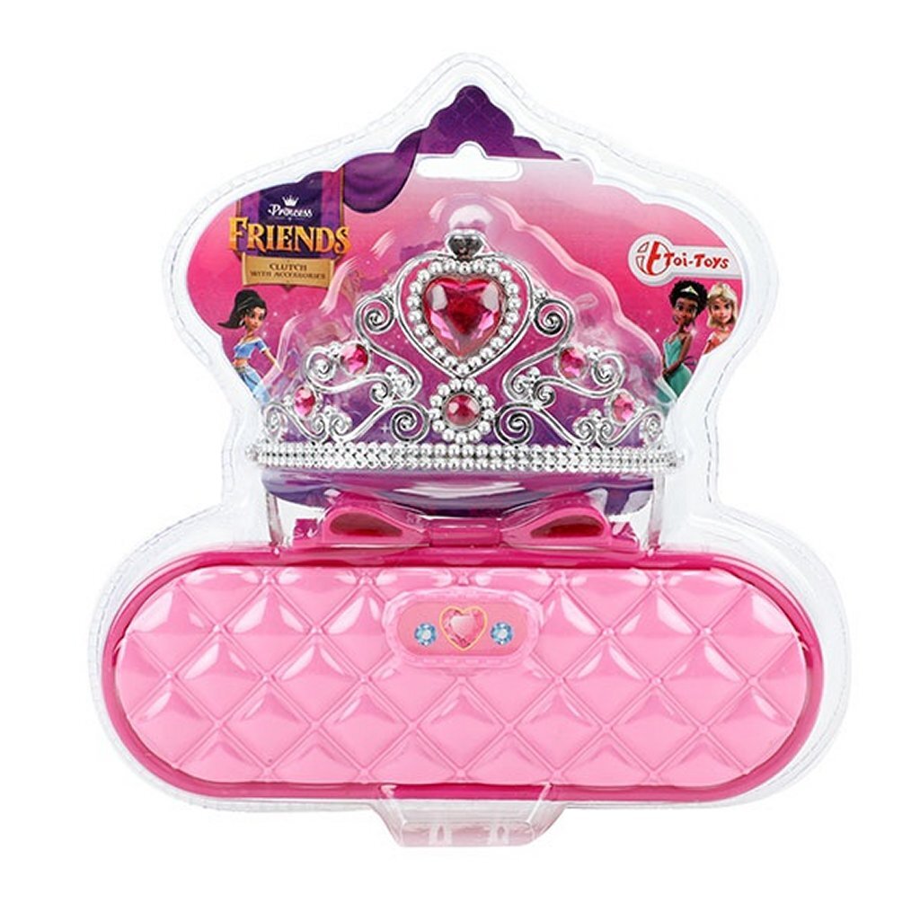 Princess friends friends prinses diadeem met tasje roze