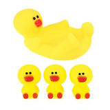 Toi-Toys kleine Sterne große Gummi Ente mit 3 kleinen Gummi-Enten