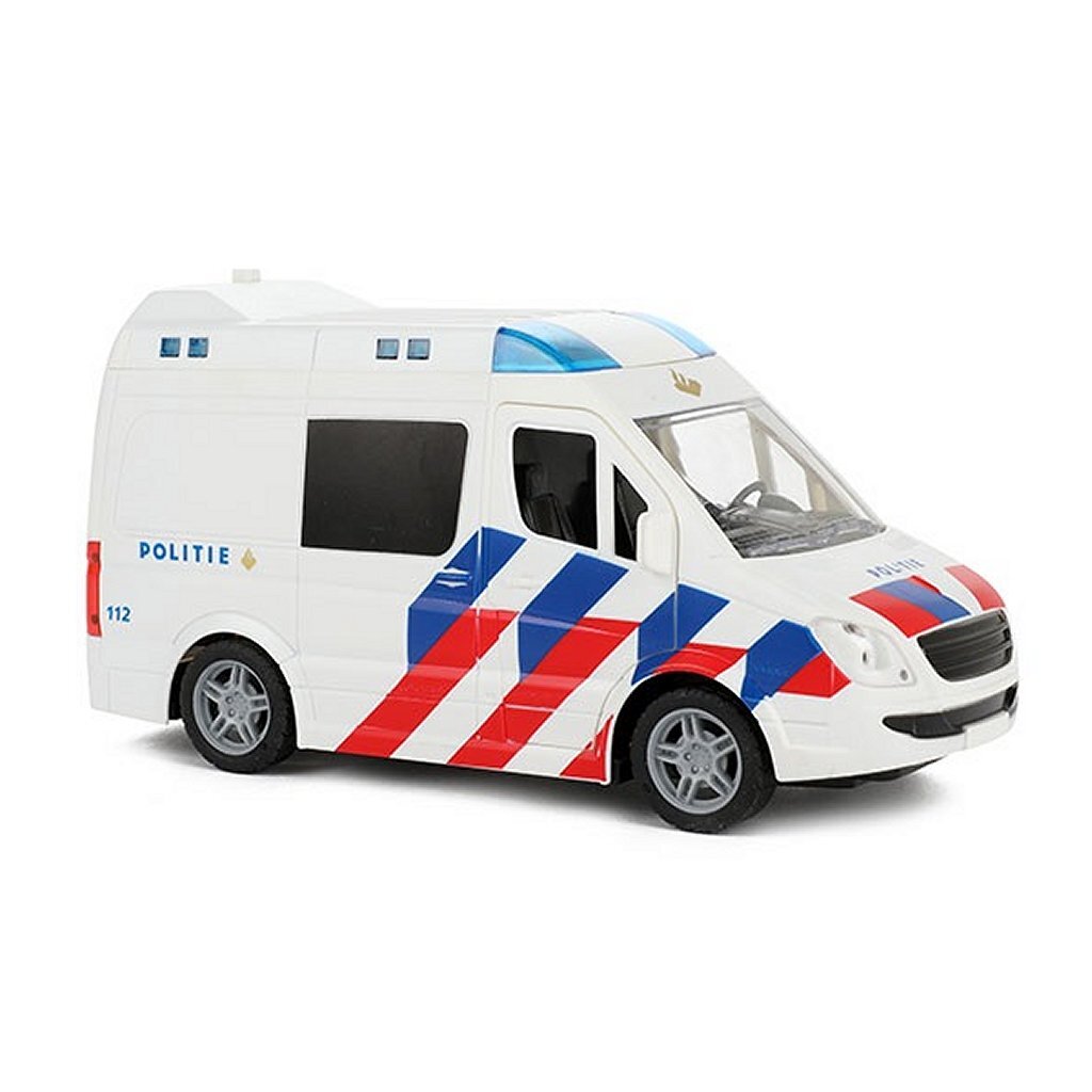 Polizeibus mit Licht und Geräusch