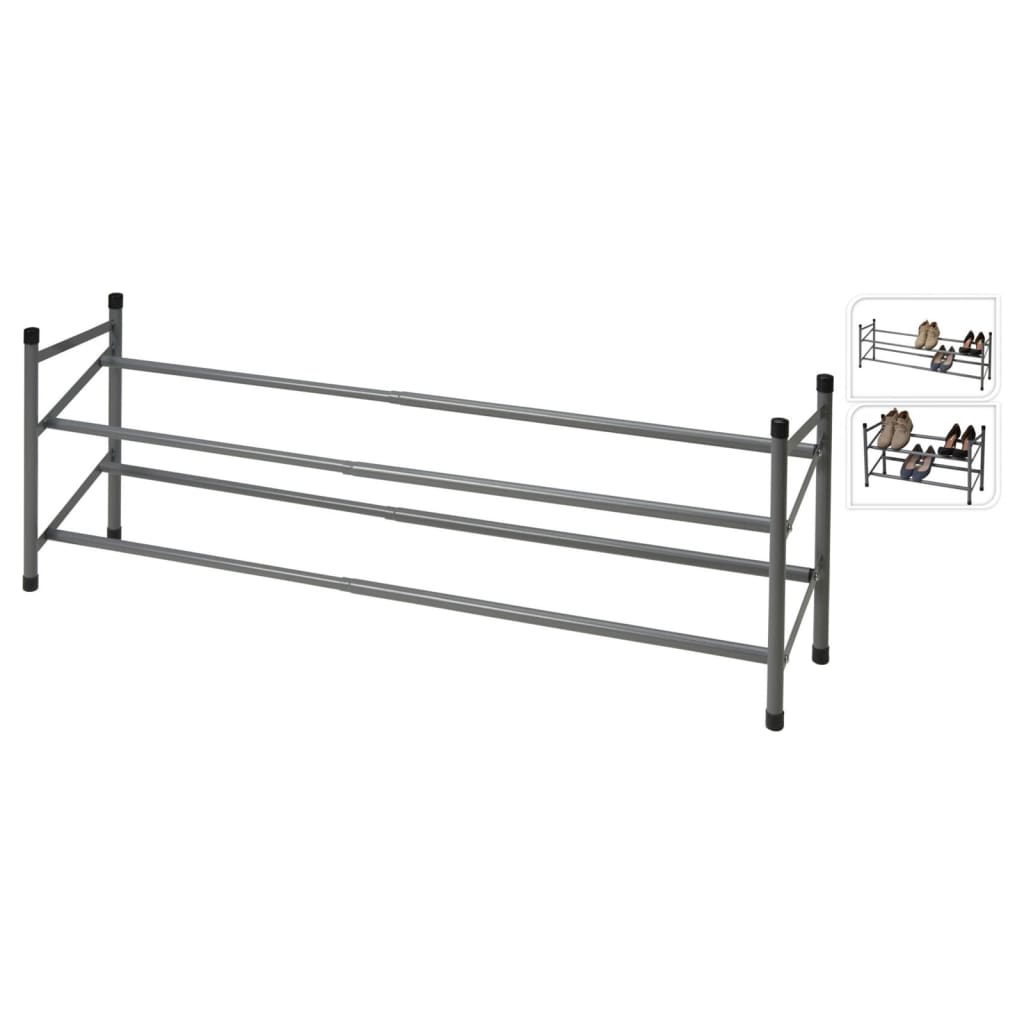 Späichere sammelen Späichermaterialssituéiere Schong Rack mat 2 Schichten (61,5-115) x23x38 cm