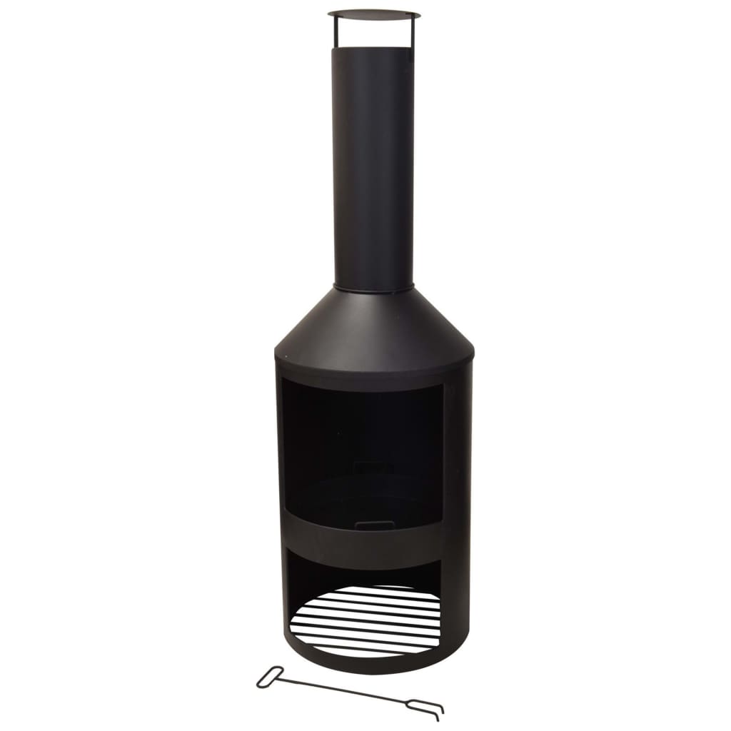 Progarden chimenea de progarden con chimenea de 134 cm de metal