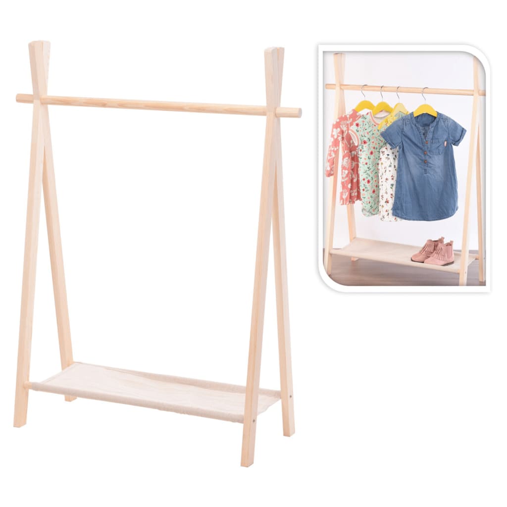 Solutions de stockage Rack de vêtements pour enfants de Beukenhout