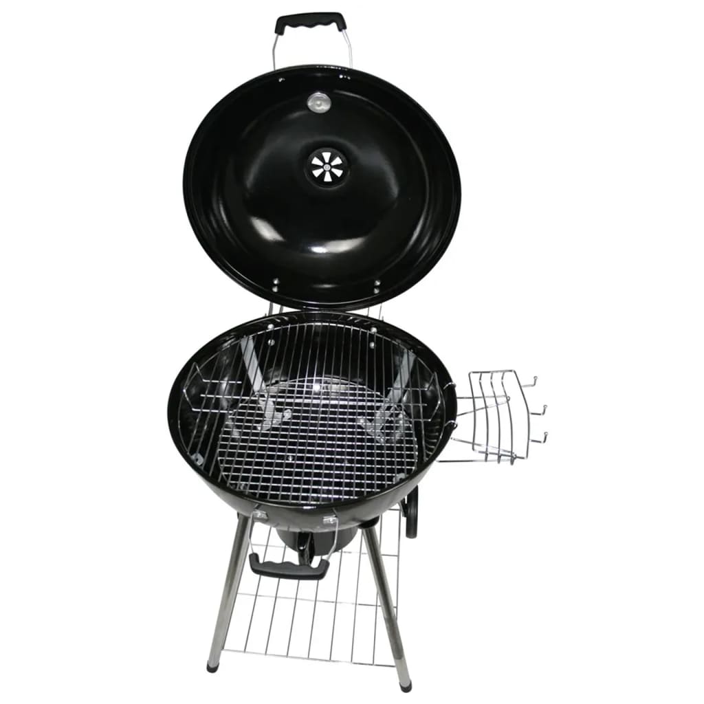 Progarden Barbacoa de carbón sobre ruedas Ø 57 cm Negro