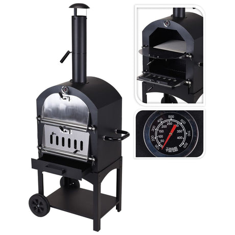 ProGarden ProGarden Barbecue pizzaoven zwart