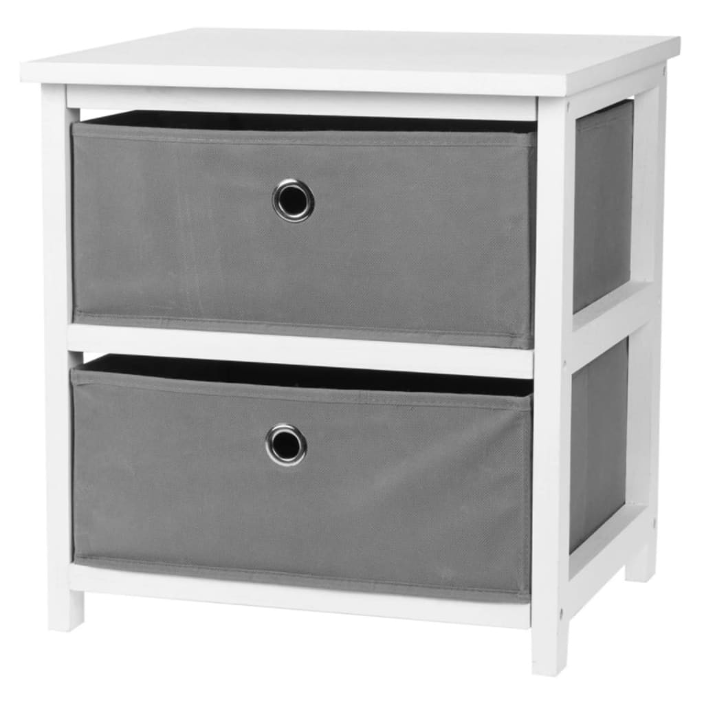 H S Collection H S Collection Storage cupboard with 2 drawers MDF