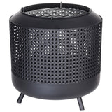 Progarden Progarden Fire Pit avec grille de barbecue 50x51 cm noir