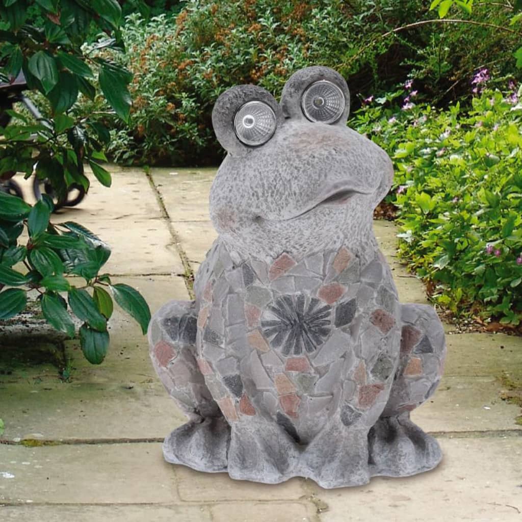 Progarden progarden garden decoration frog with solar lighting MGO