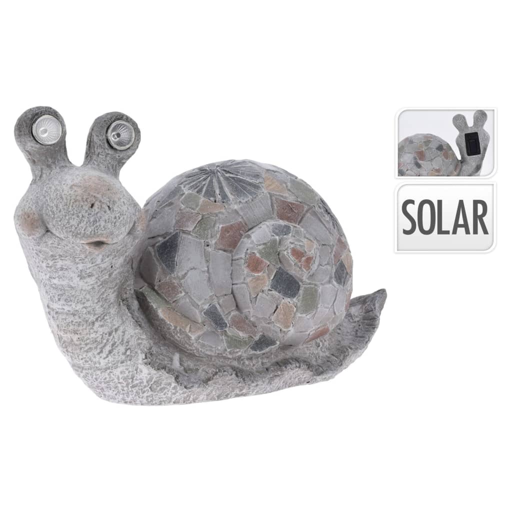 Proger Progarden Garden Decoration Snail mit Sonnenbeleuchtung Mgo