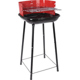 BBQ half-open 41 cm red black