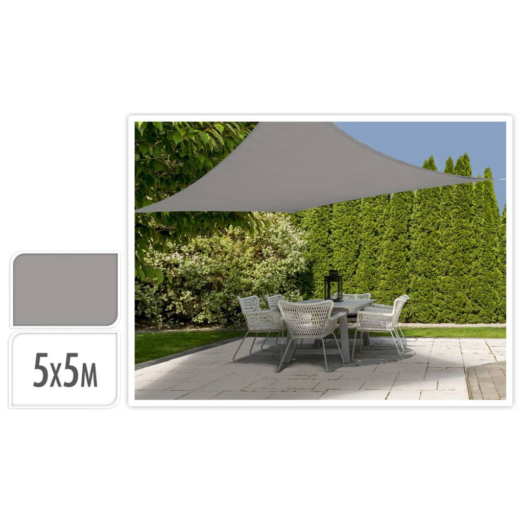 Progarden de tela de sombra de progarden cuadrado 5x5 m gris