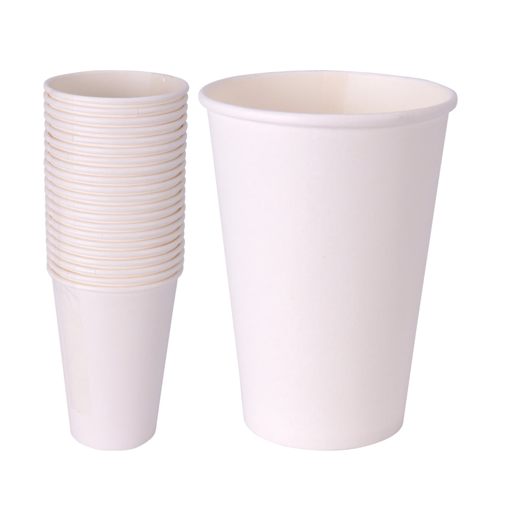 Basic paper cups 350 ml white