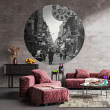 Wallart Wallart Wallow Circle Hong die alten Tage 142,5 cm