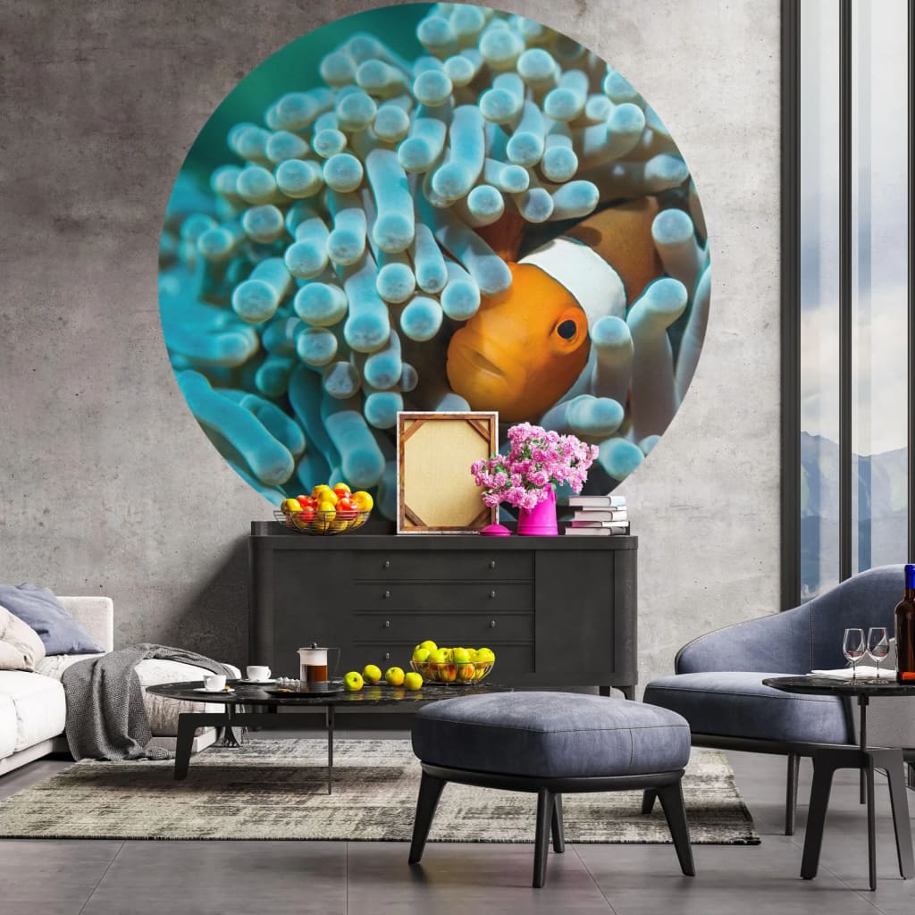 Wallart Wallart Wallow Circle Nemo Der Anemonfish 142,5 cm