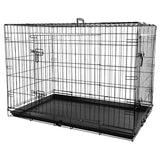 Flamingo Flamingo Wire Cage med skyvedør mezo XL 70x109x77 cm svart