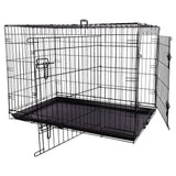 Flamingo flamingo wire cage with sliding door mezo xl 70x109x77 cm black