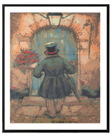 Grafix Diamond Maleri Anton Pieck mand med roser 40x50 cm