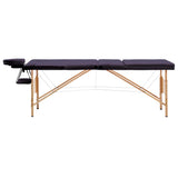 Vidaxl Massage Table Colpoble 3 zone Purple