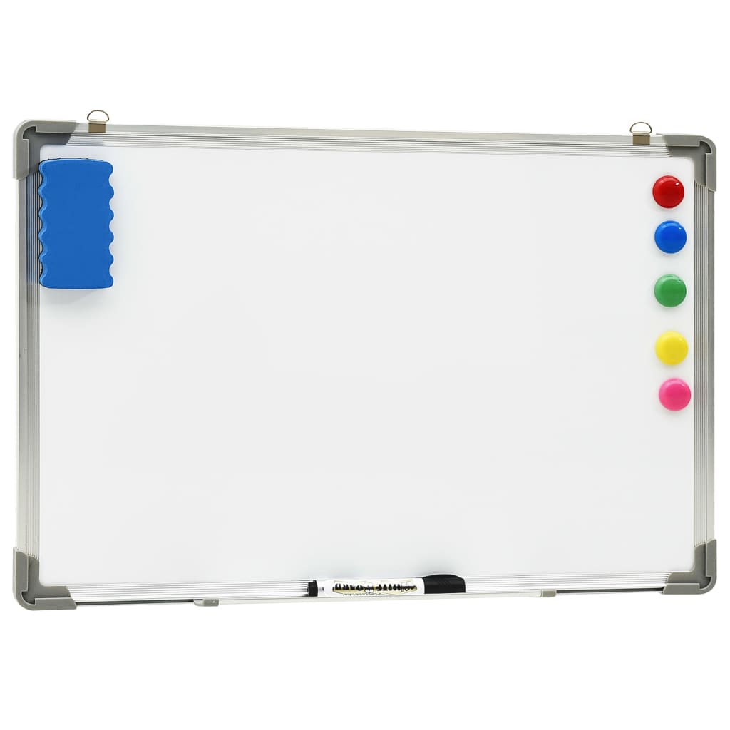 Vidaxl Whiteboard Magnetic 50x35 cm Stahlweiß