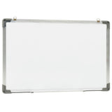 VidaXL Whiteboard magnetisch 50x35 cm staal wit