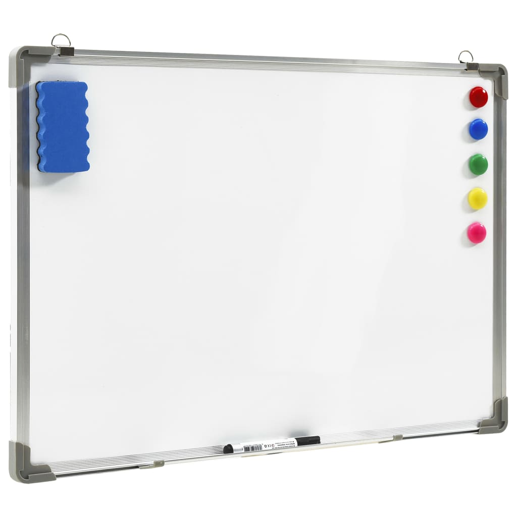 Vidaxl Whiteboard magnetico 70x50 cm acciaio bianco