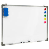 Vidaxl Whiteboard Magnetic 70x50 cm de acero blanco