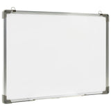 Vidaxl Whiteboard magnétique 70x50 cm en acier blanc