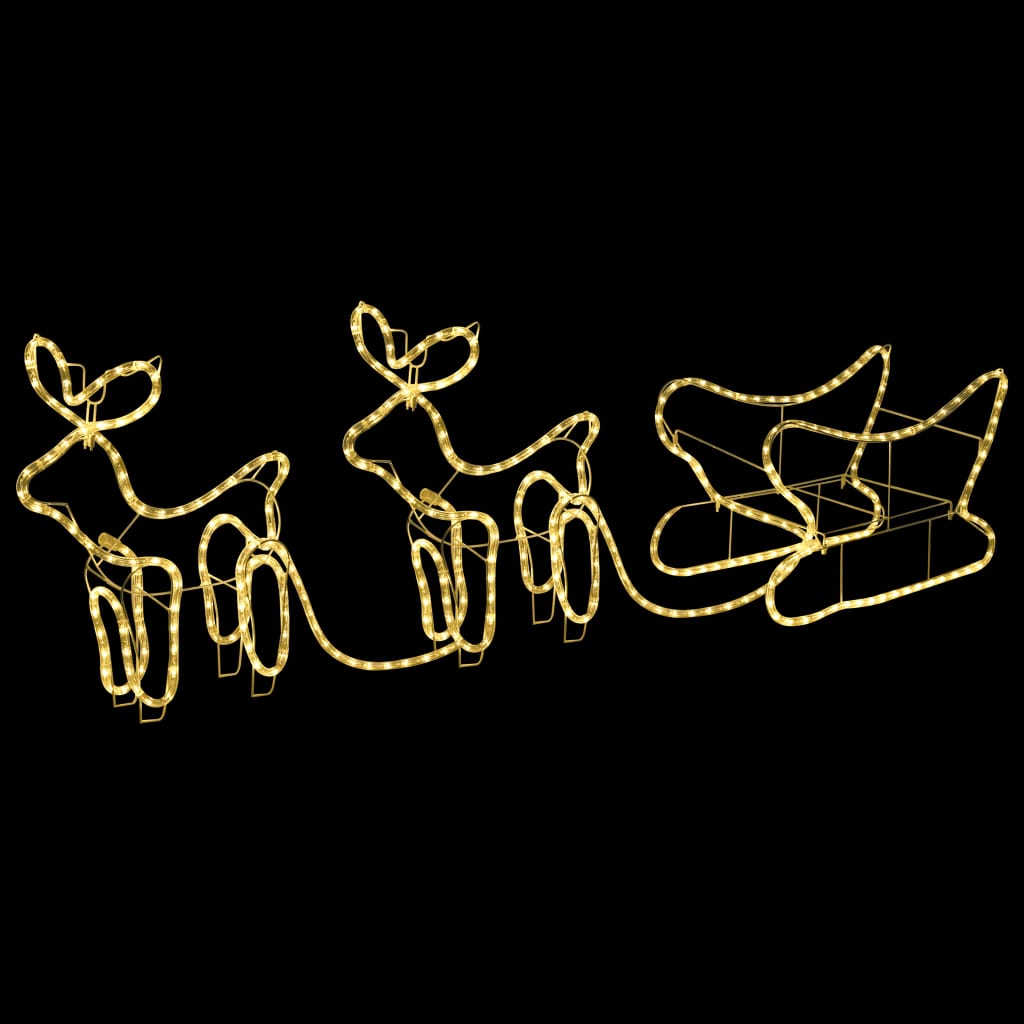 Vidaxl Christmas decoration reindeer and sled 576 LEDs