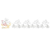 Vidaxl Christmas Lighting 4 XXL Reindeer and Sled 1548 LEDs 500x80 cm