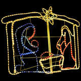 Vidaxl Juledekoration Nativity Scene 240 LEDS 116x41x87 cm