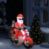 Vidaxl Santa infatable op Motorrad gefouert IP44 160 cm