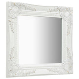 Miroir mural Vidaxl Style baroque 40x40 cm blanc