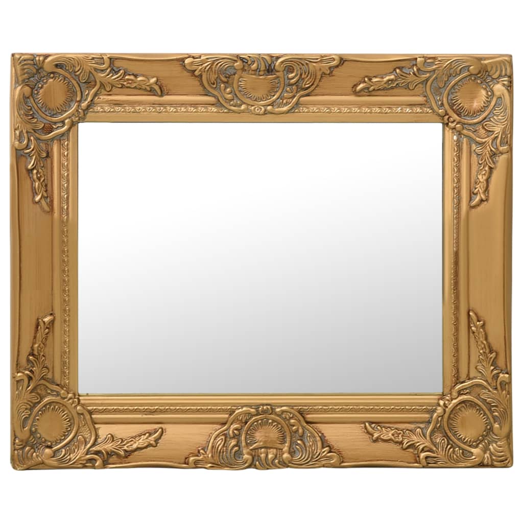 Vidaxl Wall Mirror Baroque Style 50x40 cm guldfarvet