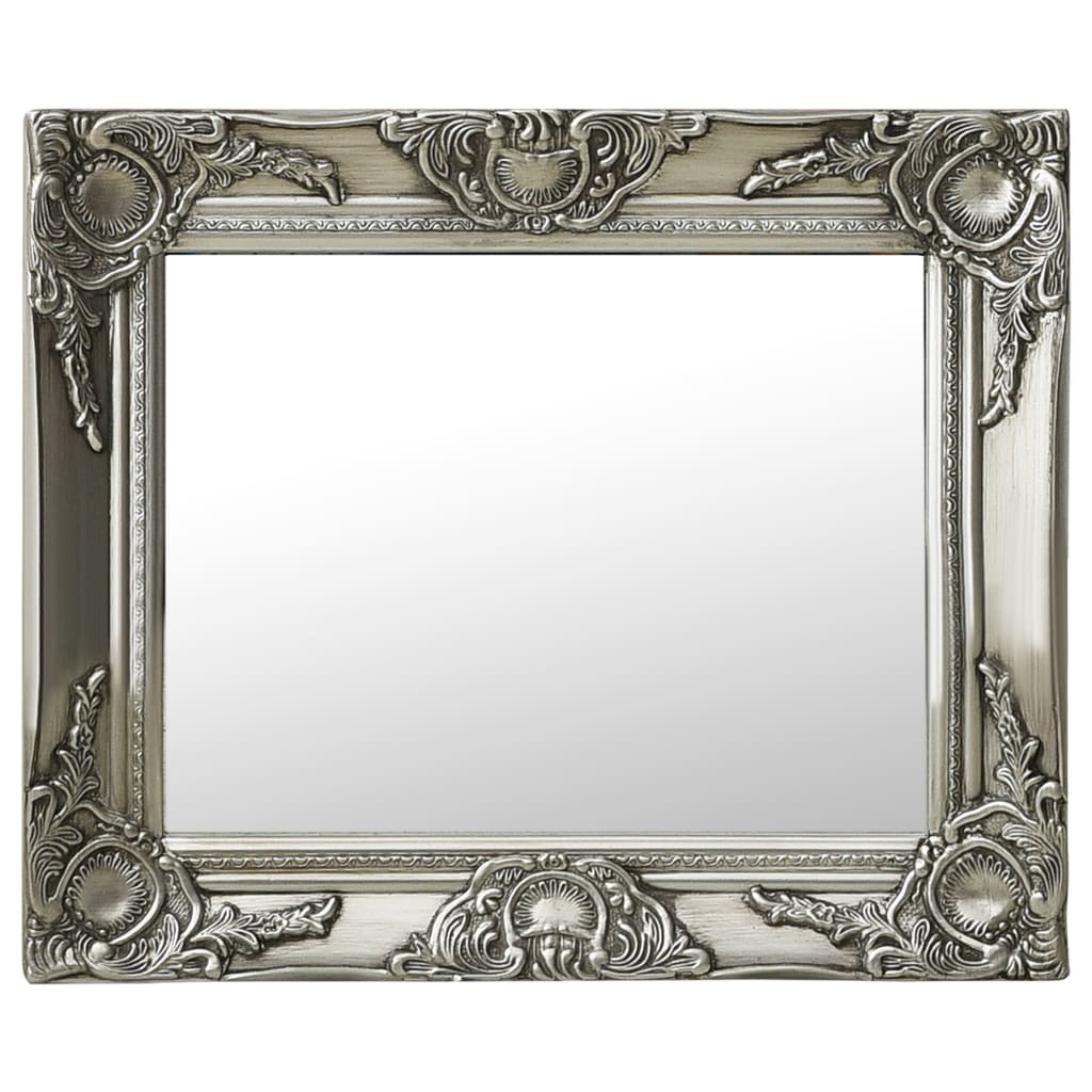 Vidaxl Wall Mirror Baroque Style 50x40 cm srebrny kolor