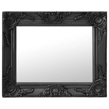 Vidaxl Wall Mirror Baroque Style 50x40 cm černá