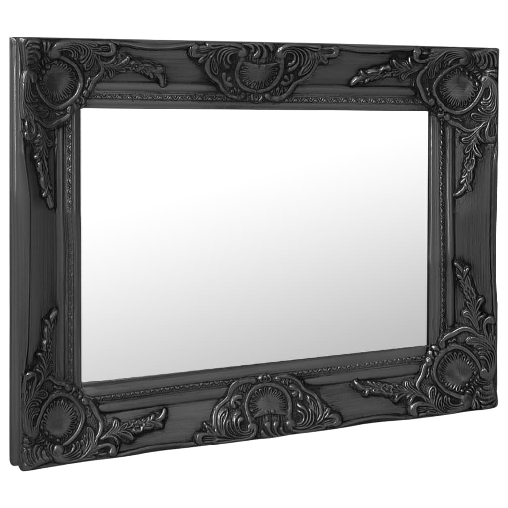 Vidaxl Wall Mirror Barroque Style 50x40 cm Negro